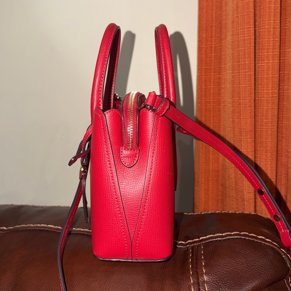 ‼️Kate Spade Margaux Red Leather Mini Satchel Crossbody Bag - Picture 7 of 13